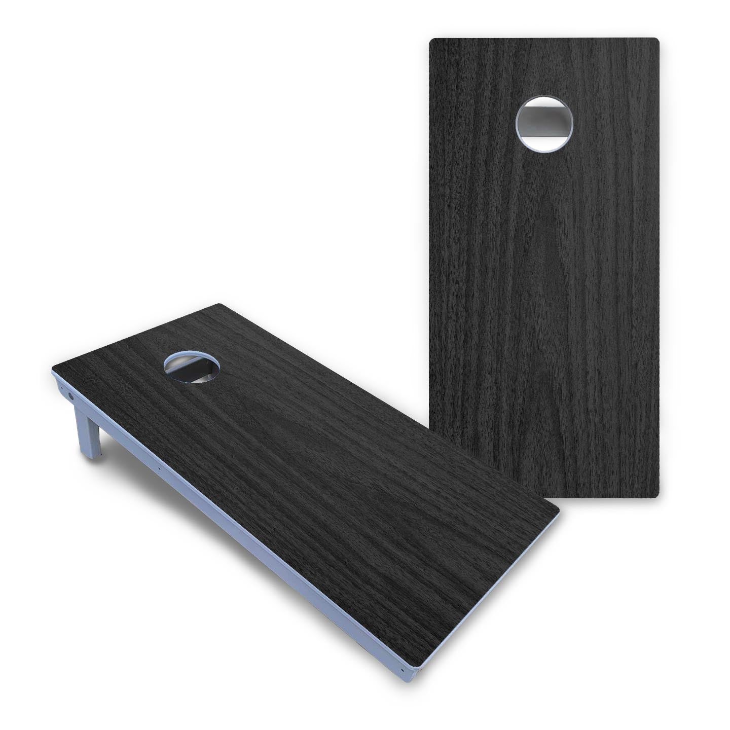 Dark Grey Wood Cornhole Boards - All Weather Series