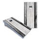 Grey Two Tone Slats Cornhole Boards - All Weather Series