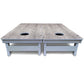 Driftwood Grey Stained Cornhole Boards - All Weather Series