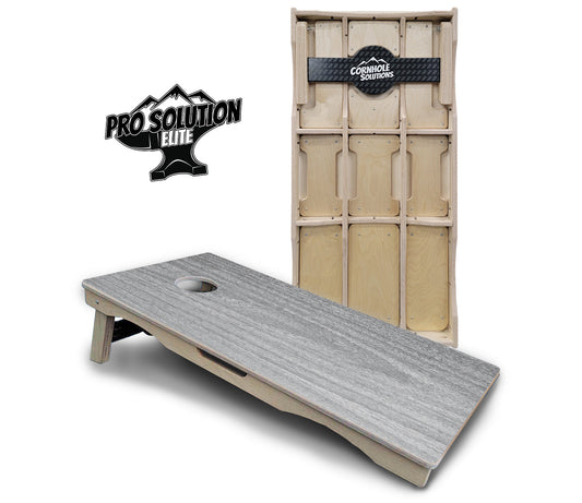 Light Grey Wood Cornhole Boards - Pro Solution Elite Series