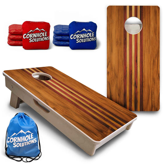 Timberline Stripe - Mini or Vacation Size Cornhole Boards