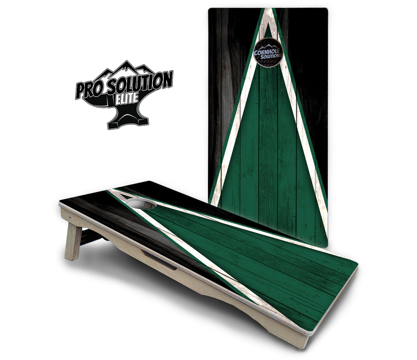 Team Color Triangle Cornhole Boards - Pro Solution Elite Series