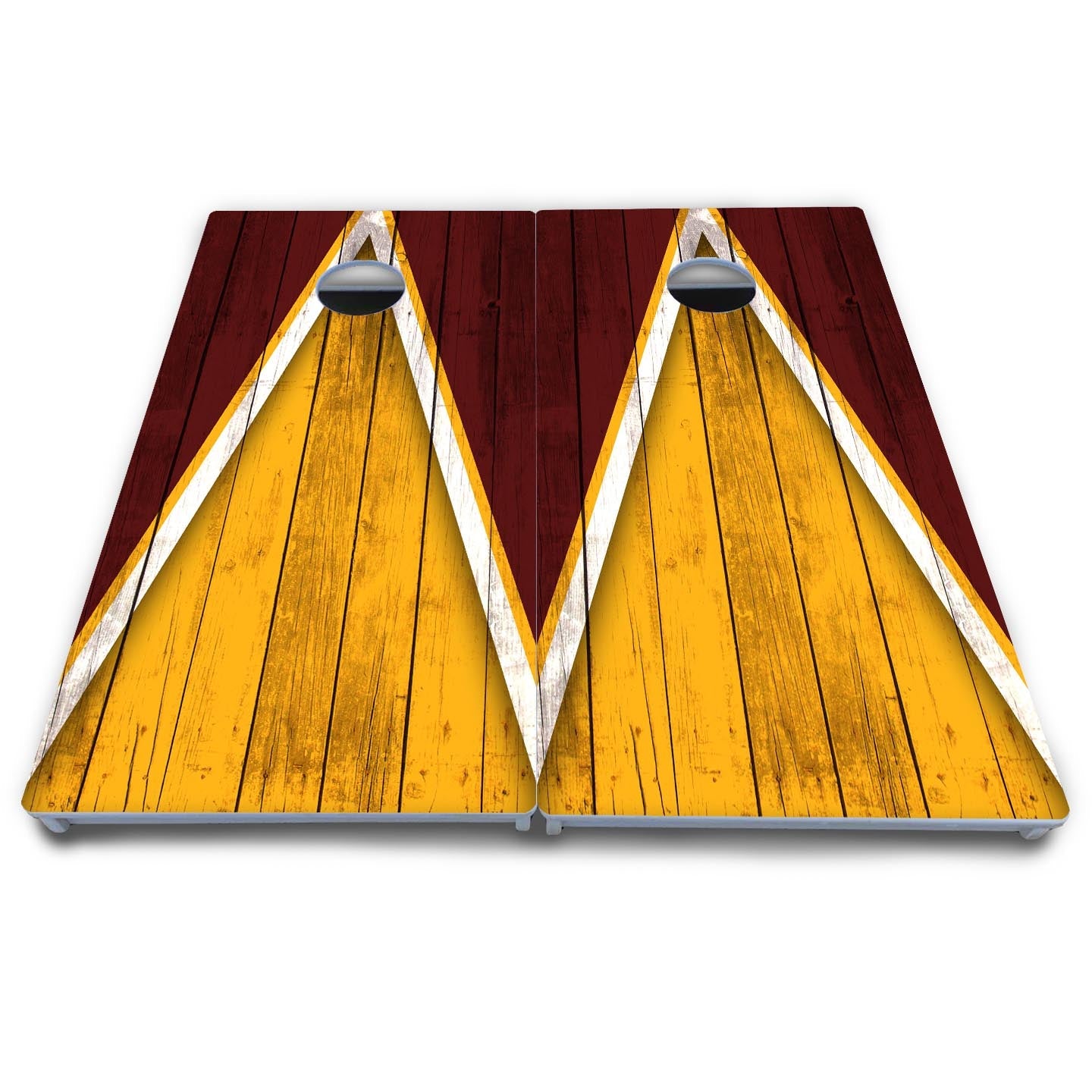 Team Color Triangle Cornhole Boards - All Weather Series