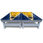 Yellow/Blue Triangle Cornhole Boards - All Weather Series