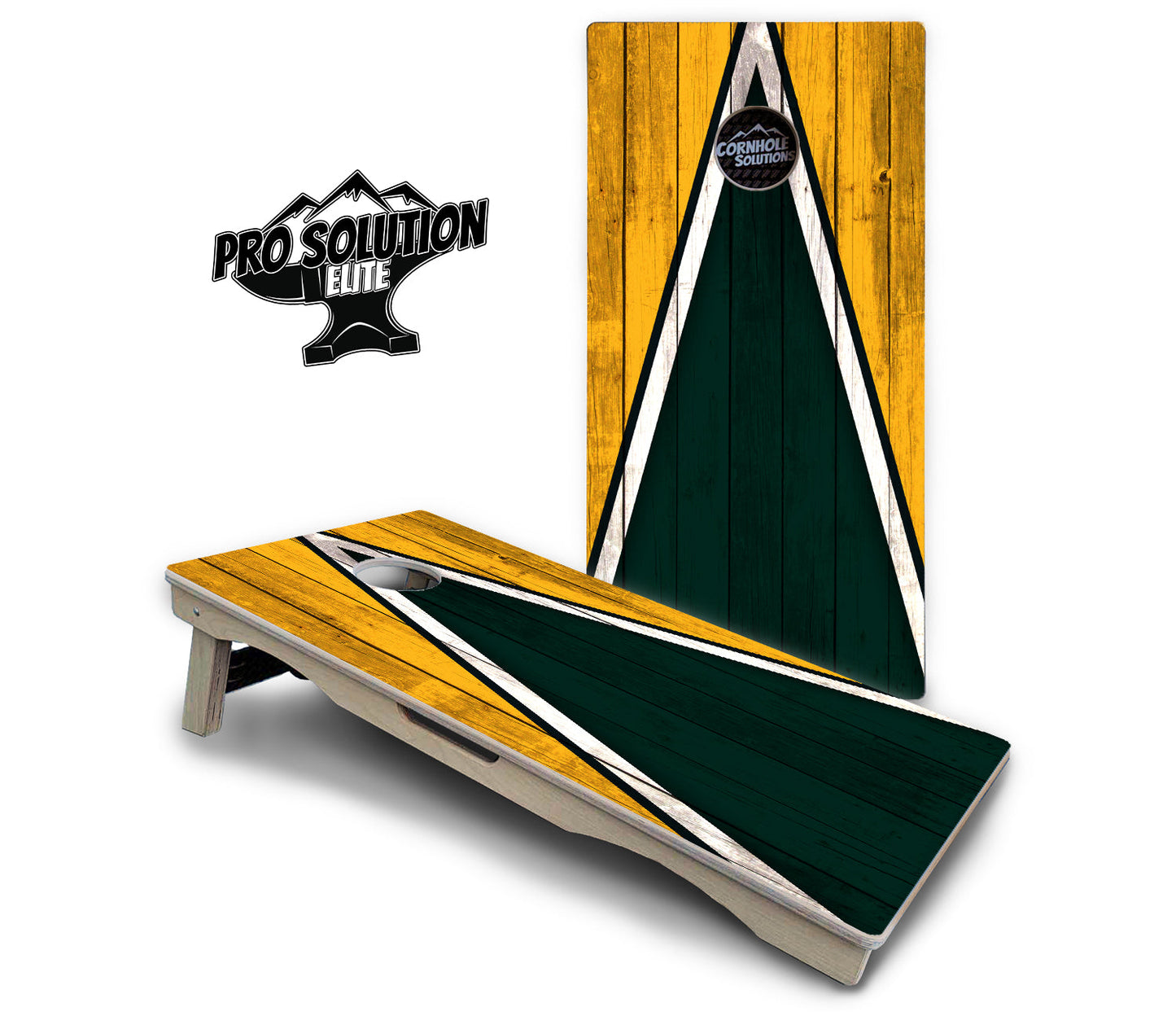 Team Color Triangle Cornhole Boards - Pro Solution Elite Series