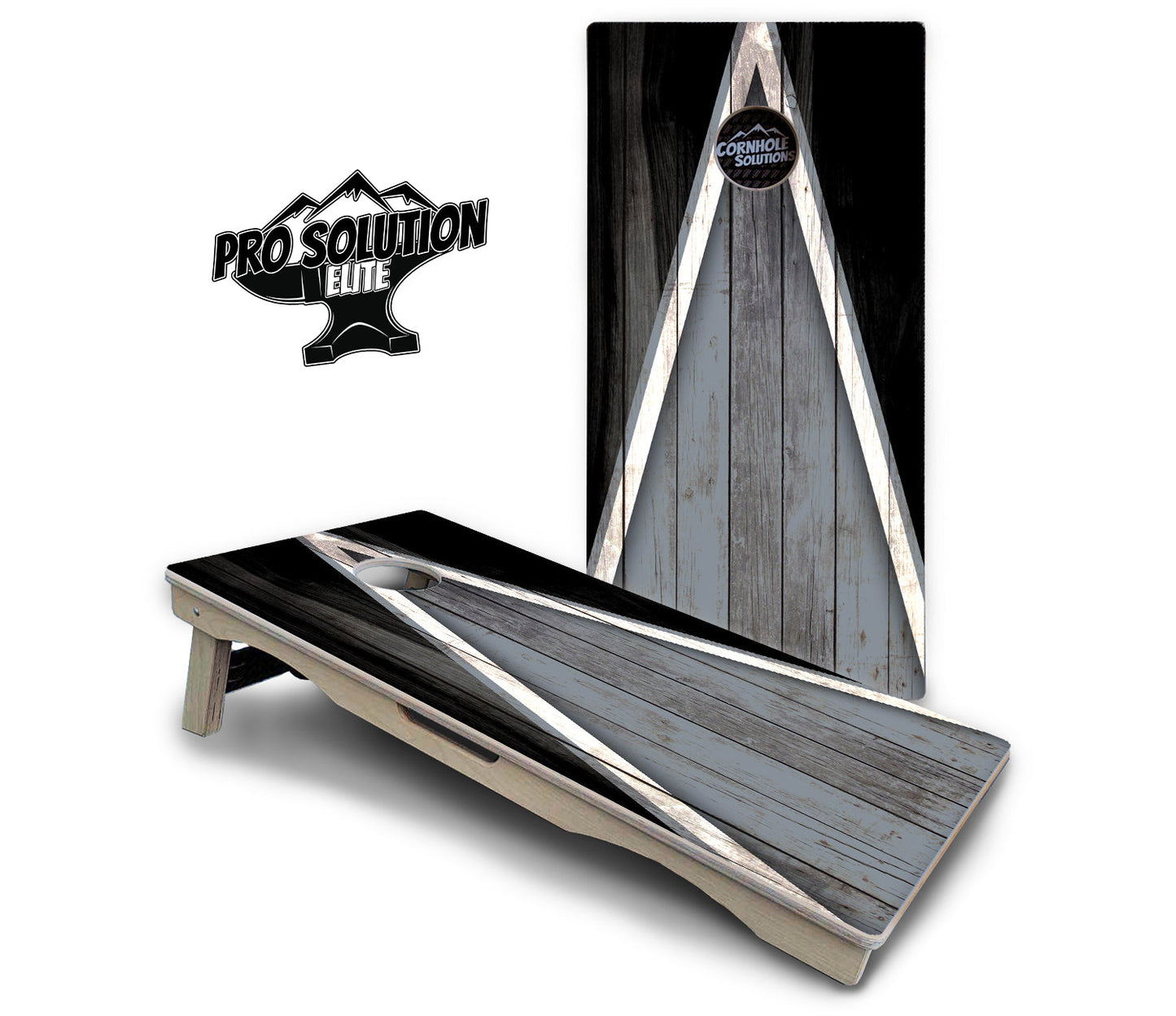 Team Color Triangle Cornhole Boards - Pro Solution Elite Series