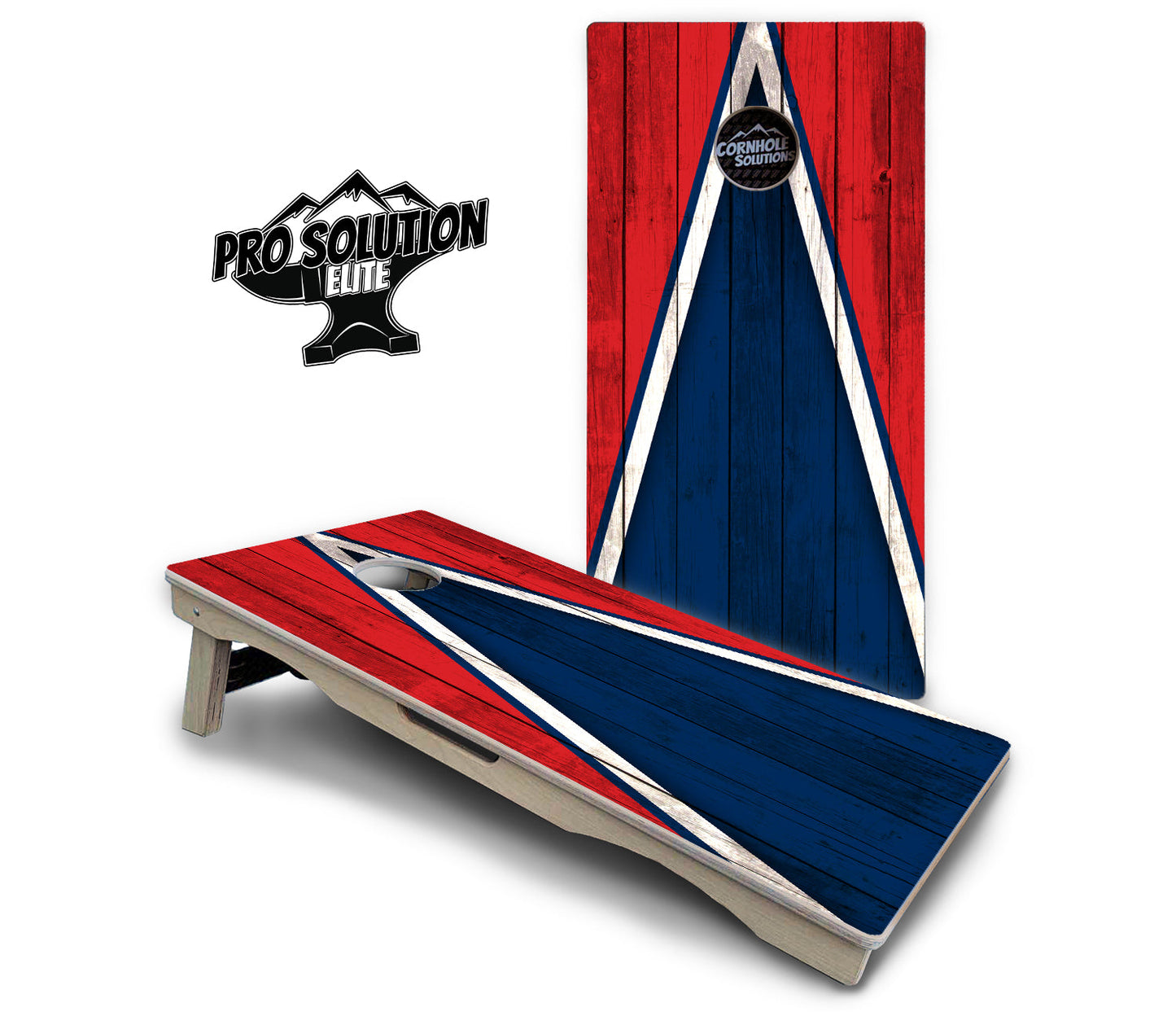 Team Color Triangle Cornhole Boards - Pro Solution Elite Series