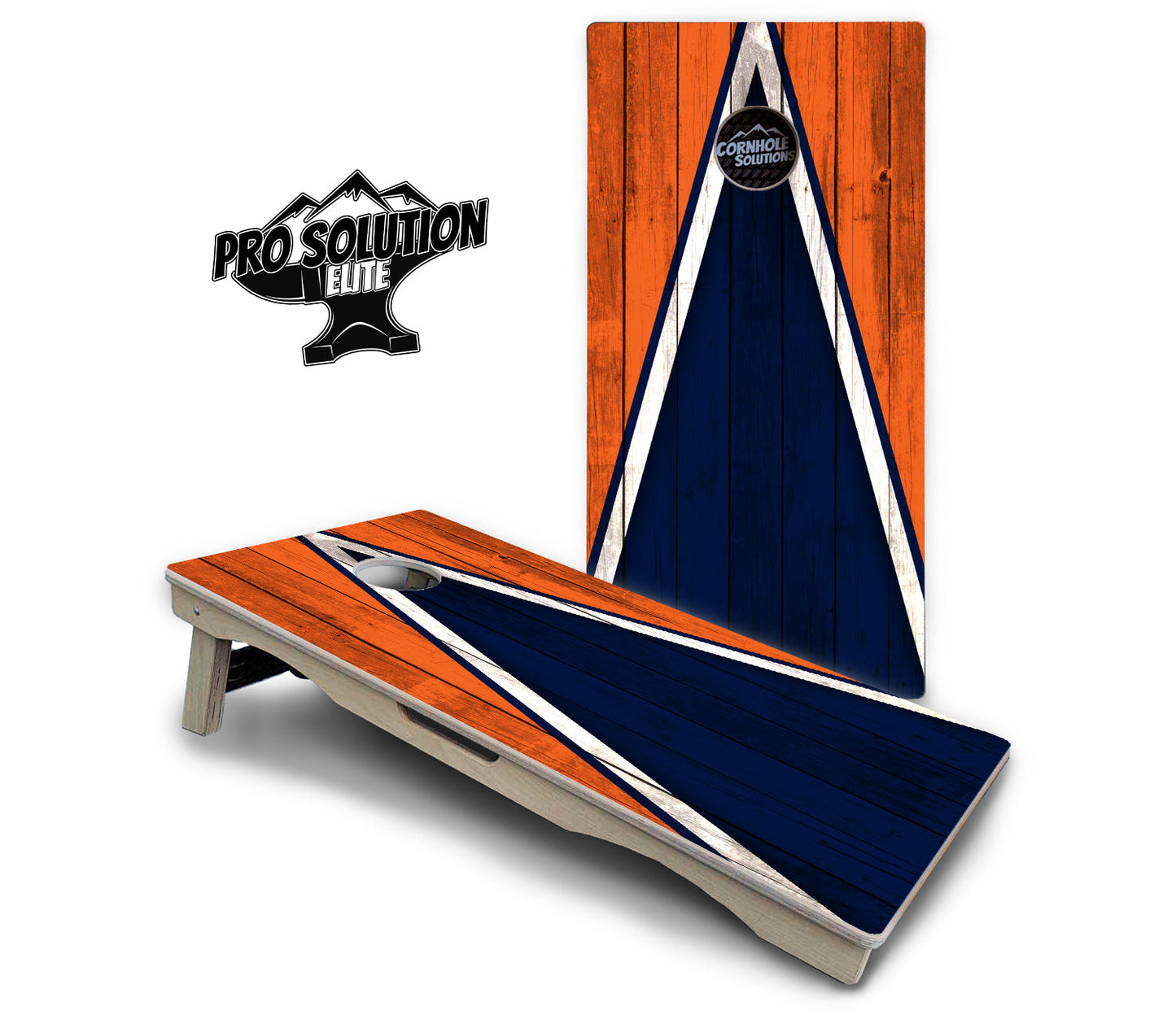 Team Color Triangle Cornhole Boards - Pro Solution Elite Series