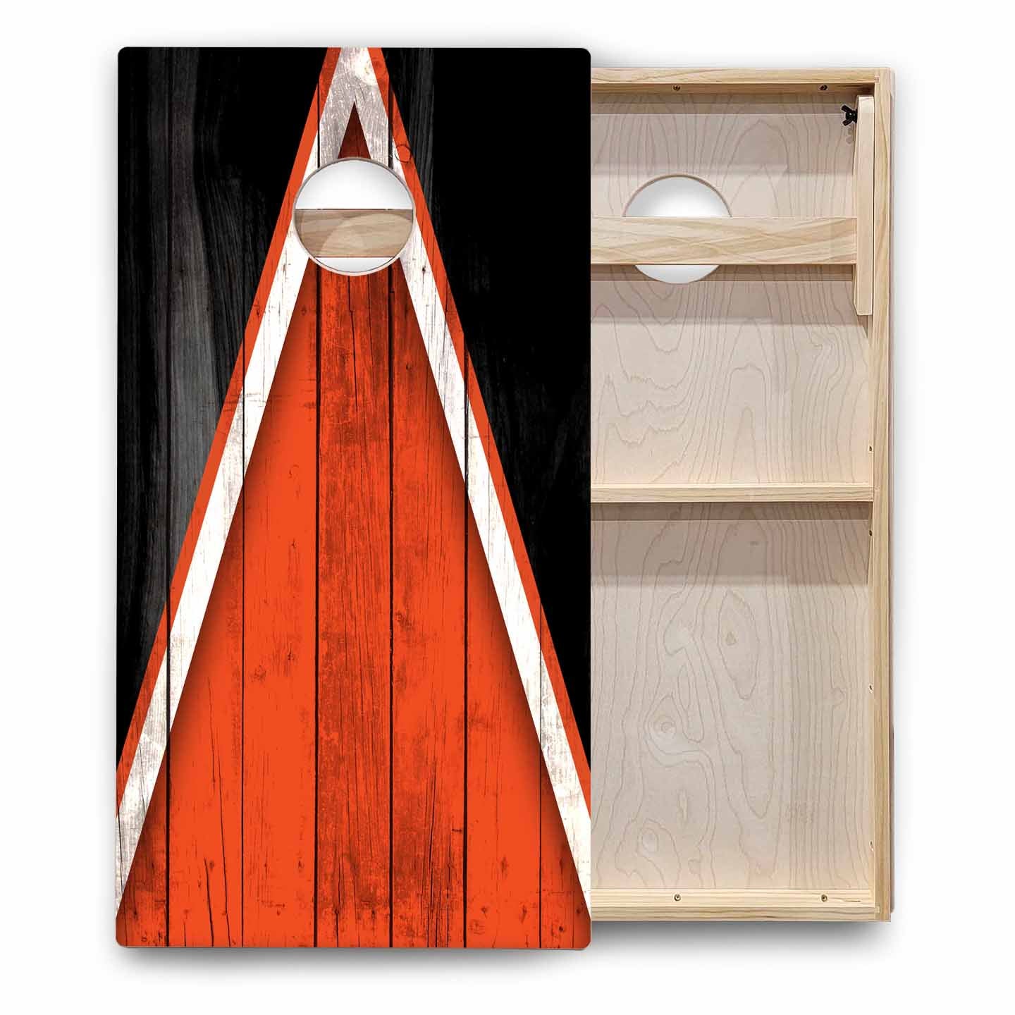 Team Color Triangle Cornhole Boards - Backyard Series