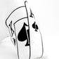 White Out Ace of Spades - Blade Putter Cover