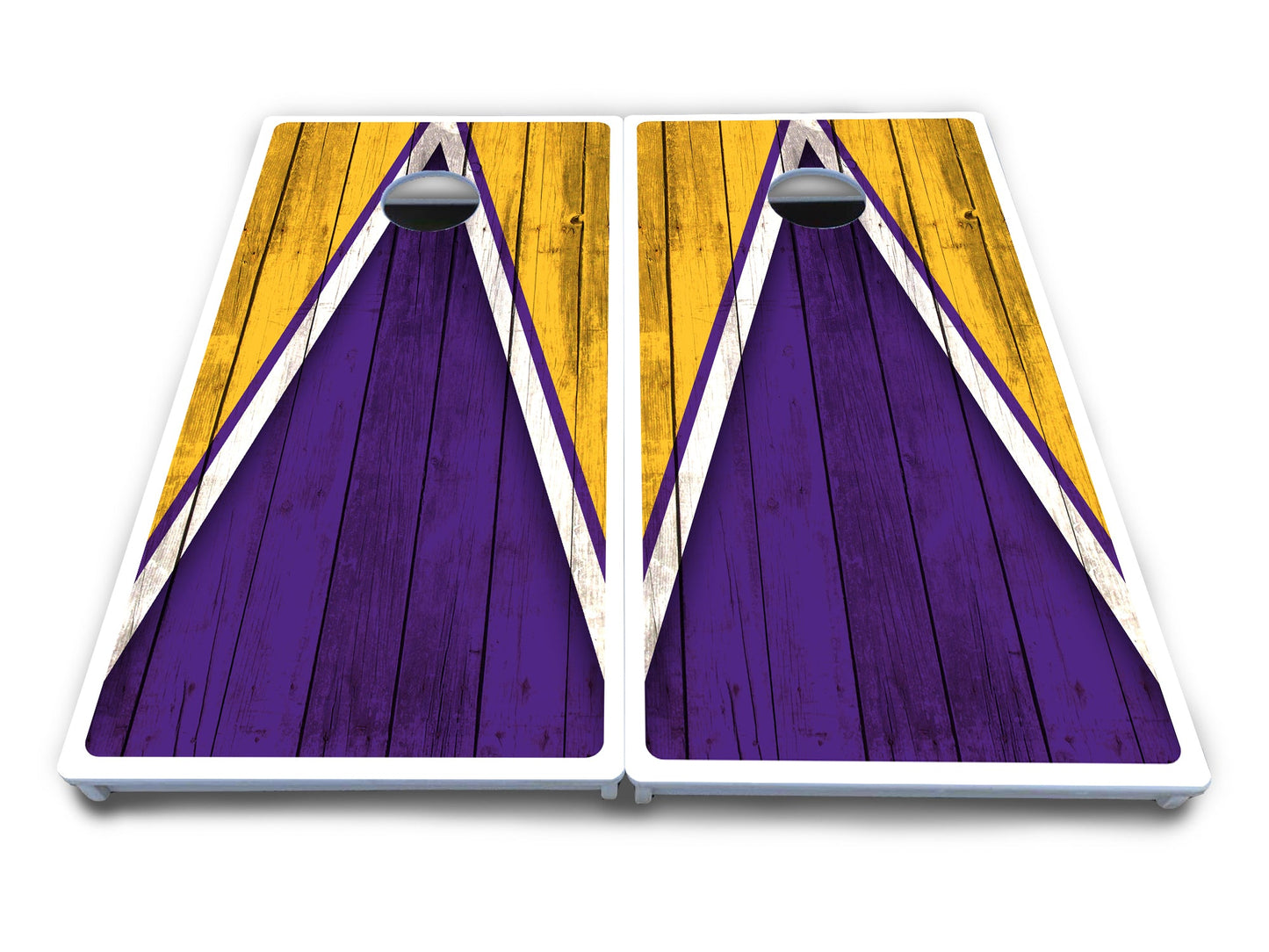 Team Color Triangle Cornhole Boards - All Weather Series