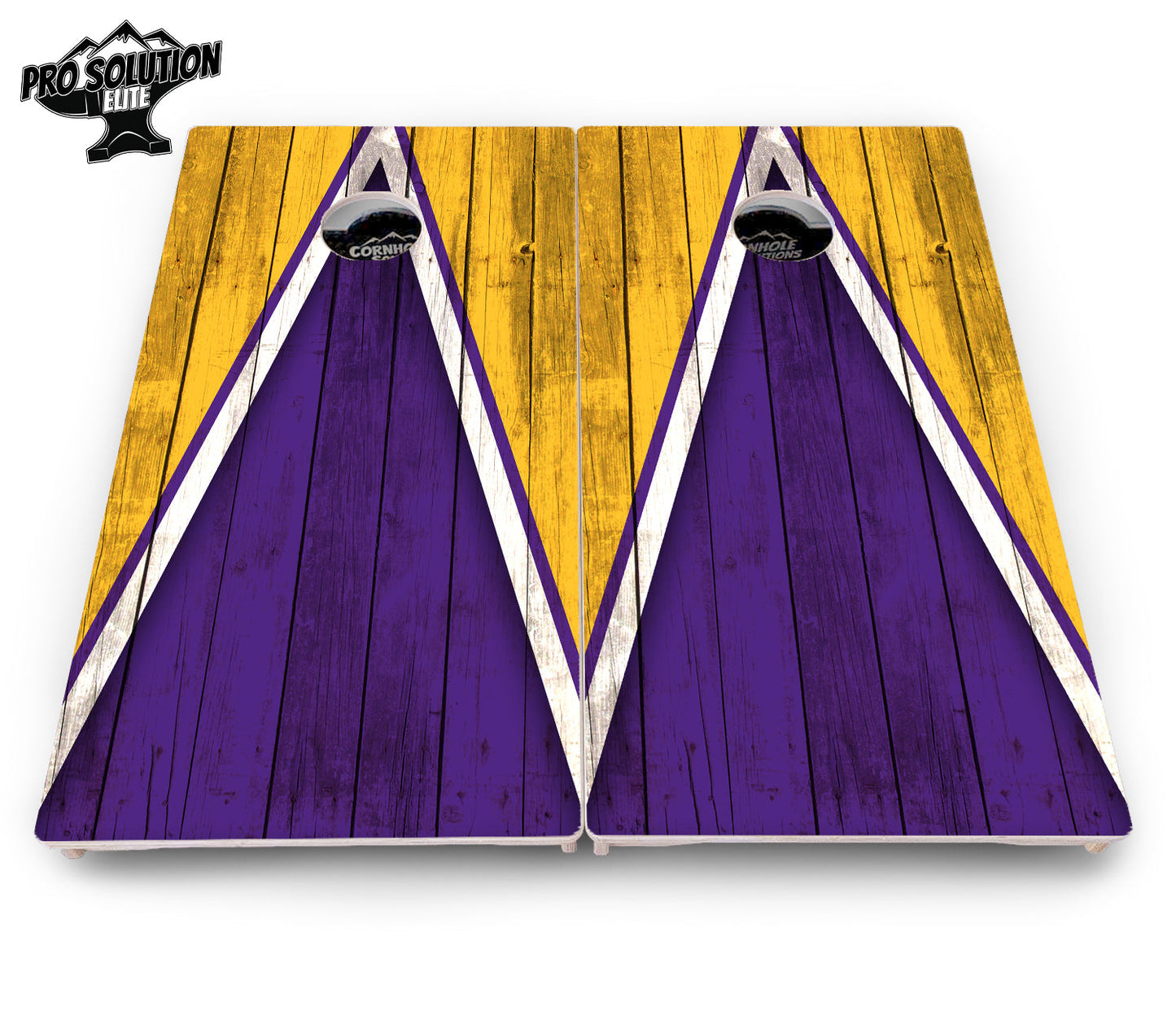 Team Color Triangle Cornhole Boards - Pro Solution Elite Series