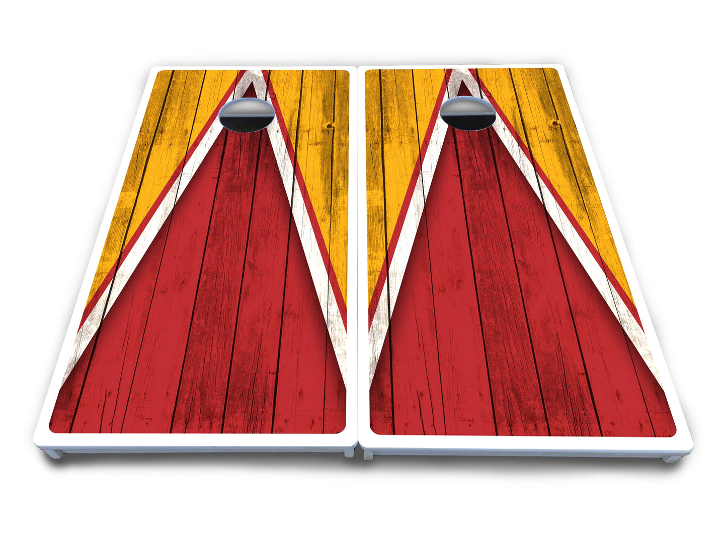 Team Color Triangle Cornhole Boards - All Weather Series