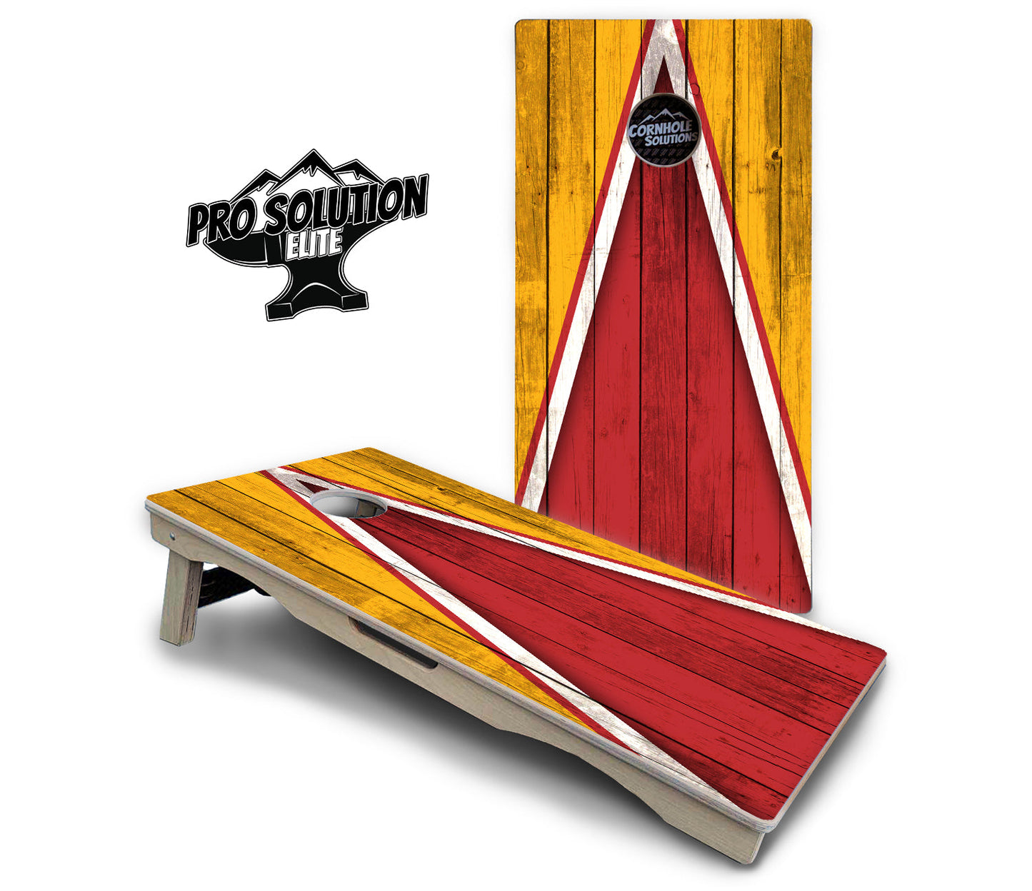 Team Color Triangle Cornhole Boards - Pro Solution Elite Series
