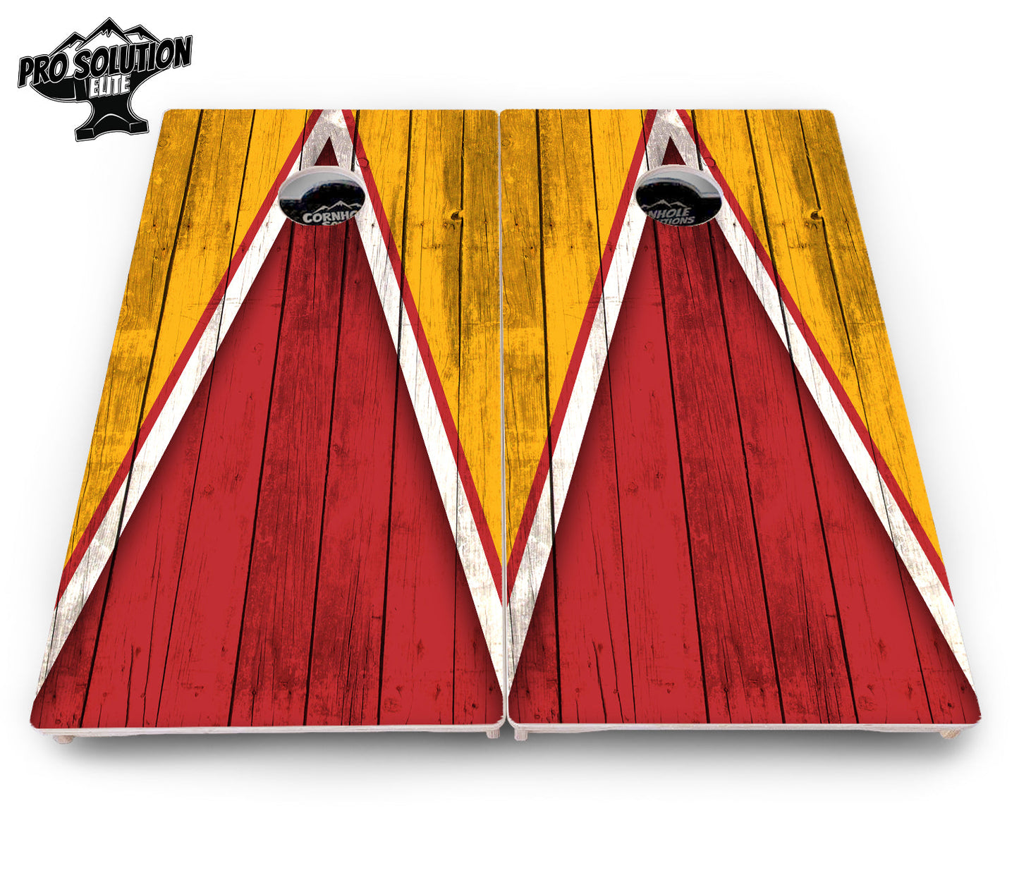 Team Color Triangle Cornhole Boards - Pro Solution Elite Series