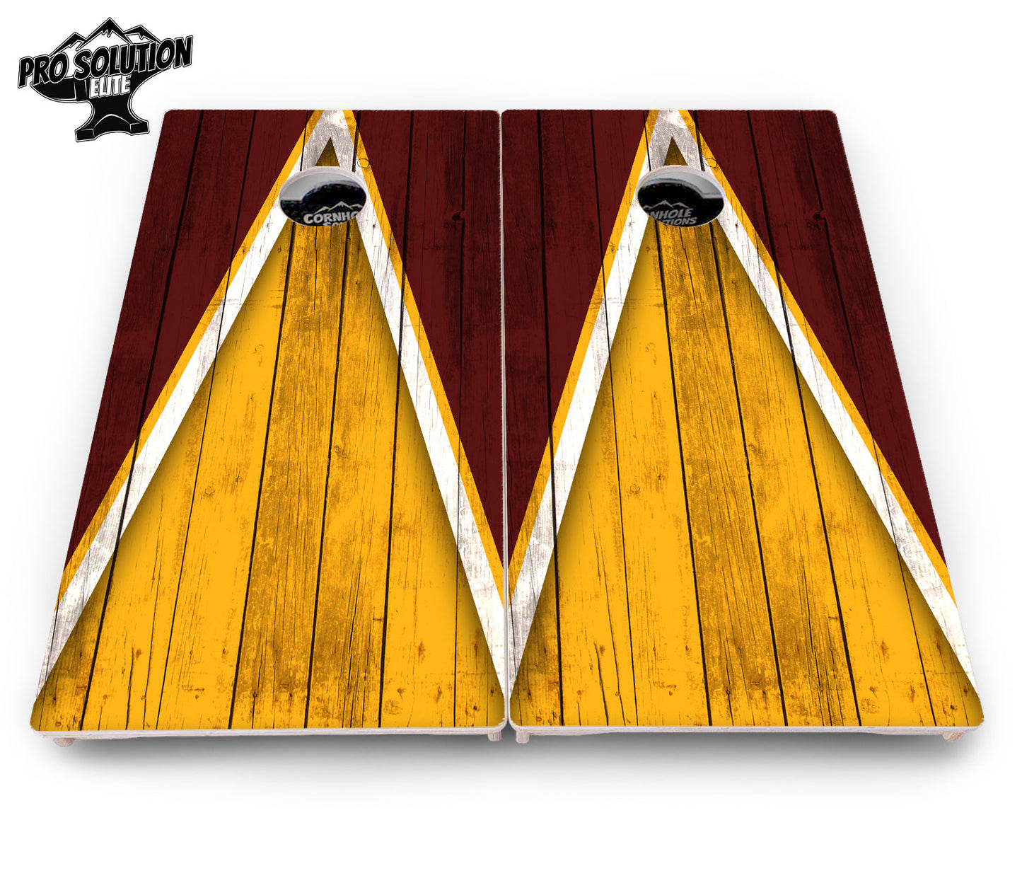 Team Color Triangle Cornhole Boards - Pro Solution Elite Series