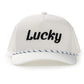 White Cursive Hat