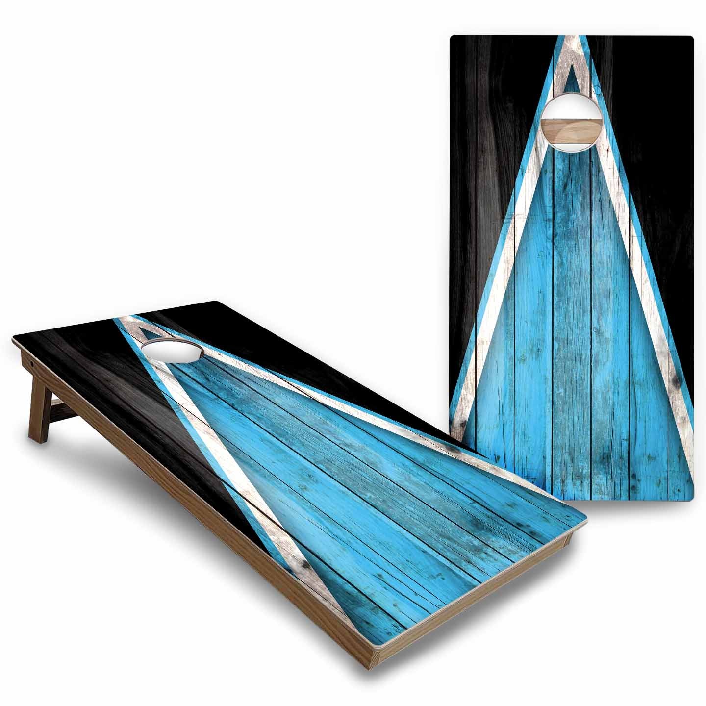 Team Color Triangle Cornhole Boards - Backyard Series