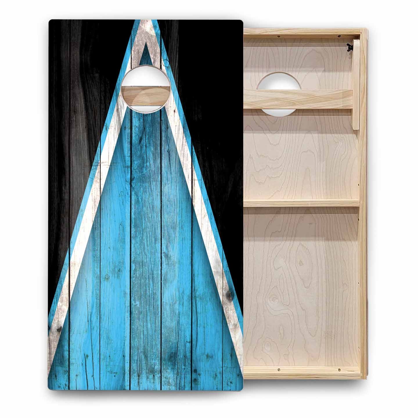 Team Color Triangle Cornhole Boards - Backyard Series