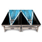 Sky Blue Triangle Cornhole Boards – Tournament Series