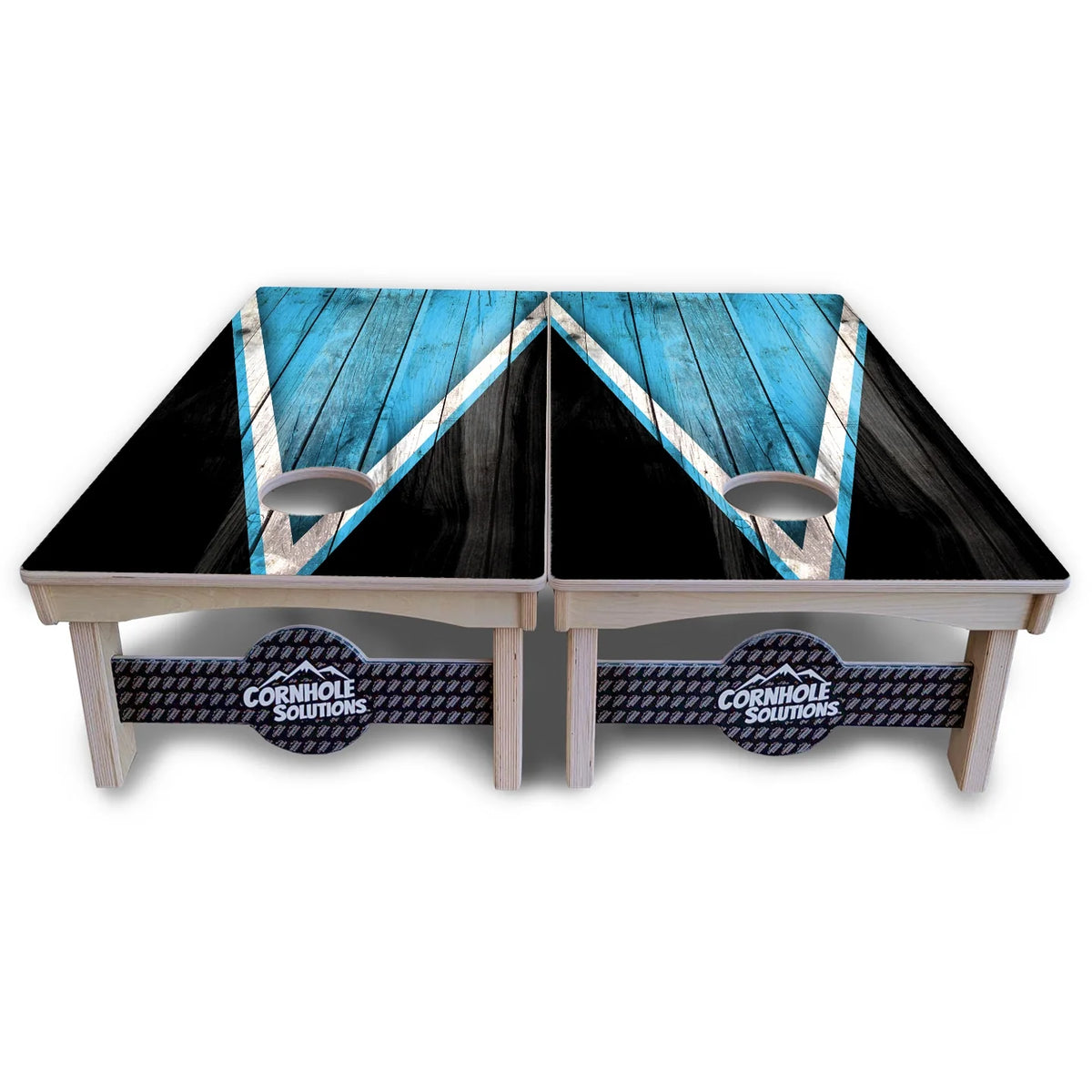 Sky Blue Triangle Cornhole Boards – Pro Lite or Pro Elite