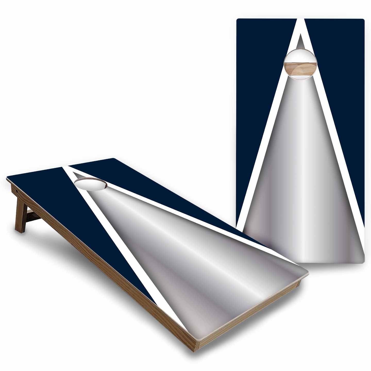 Team Color Triangle Cornhole Boards - Backyard Series