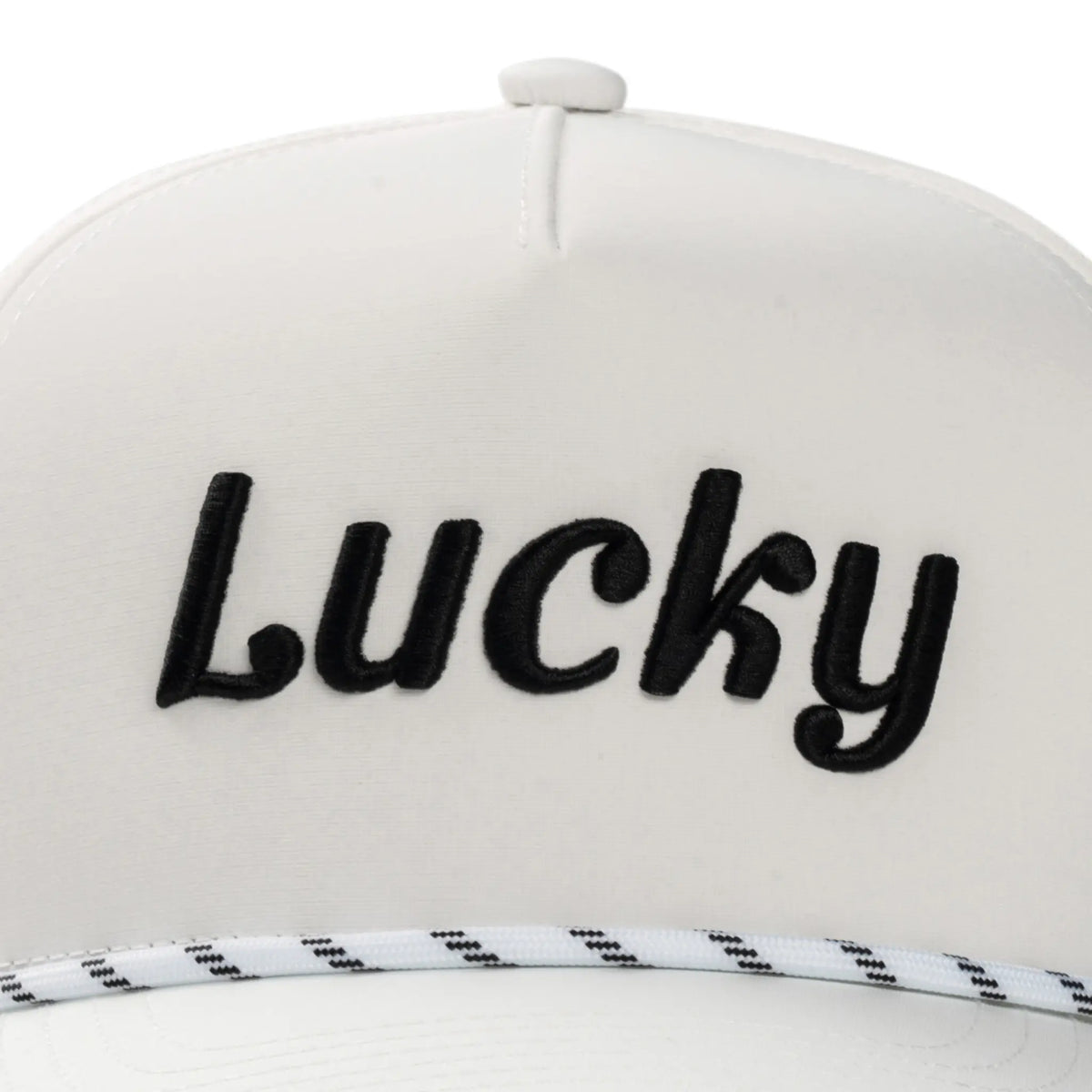 White Cursive Hat