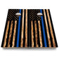 Burnt Flag Cornhole Boards - Backyard Series