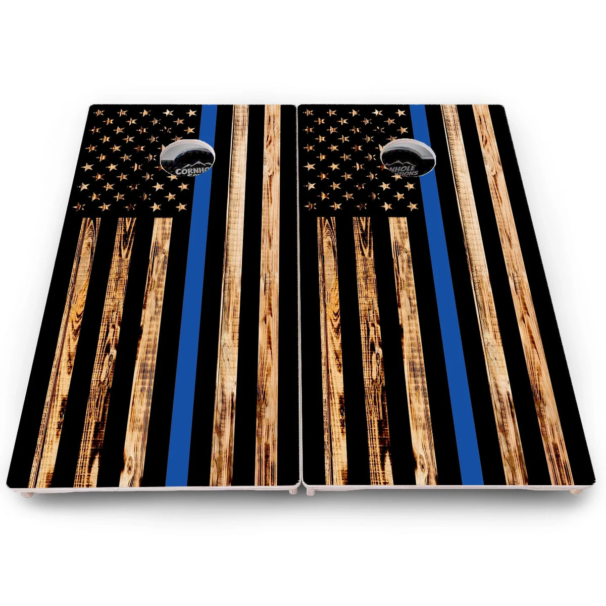First Responder Burnt Flag Cornhole Boards – Pro Lite or Pro Elite