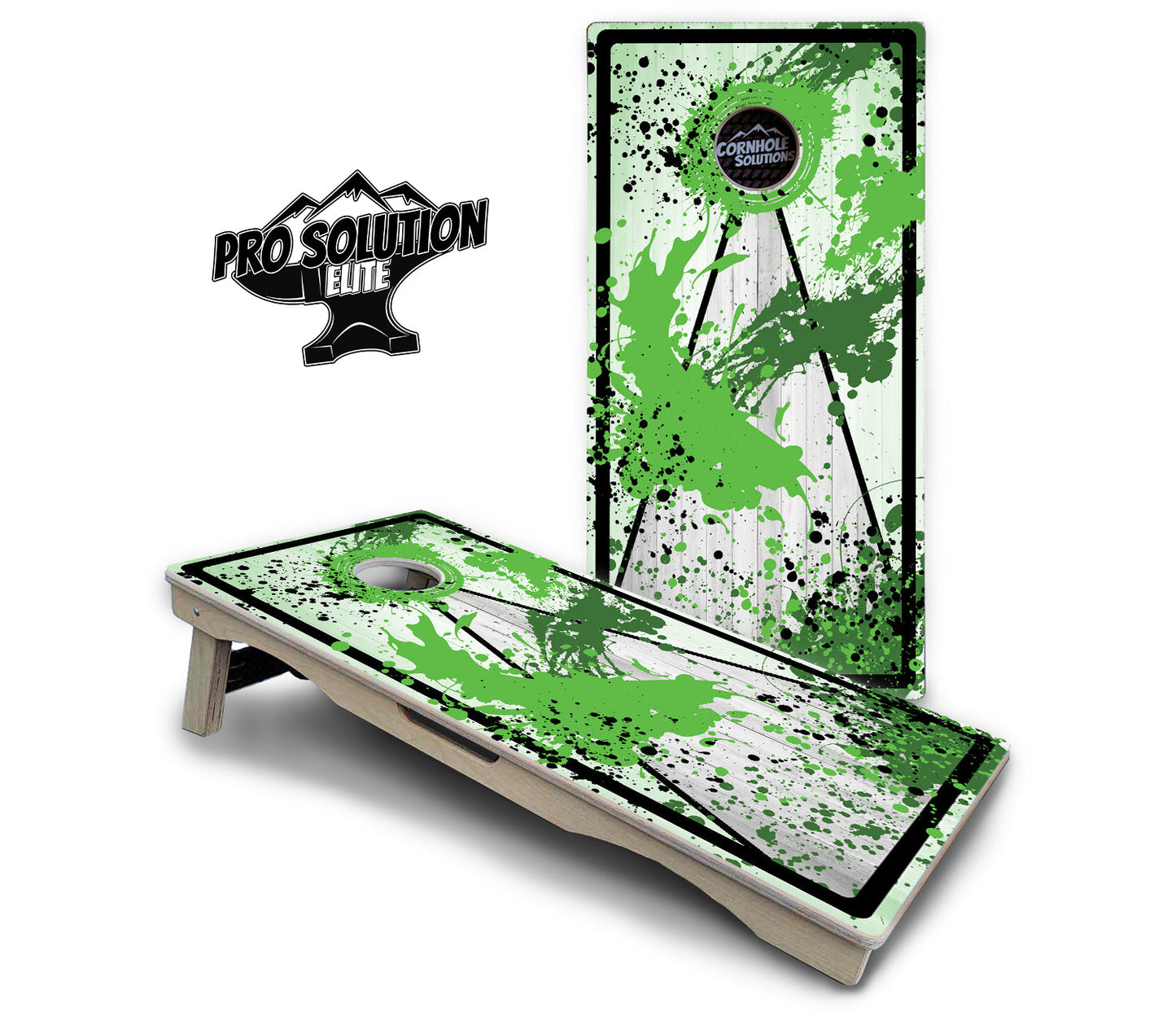 Paint Splatter Cornhole Boards - Pro Solution Elite Series