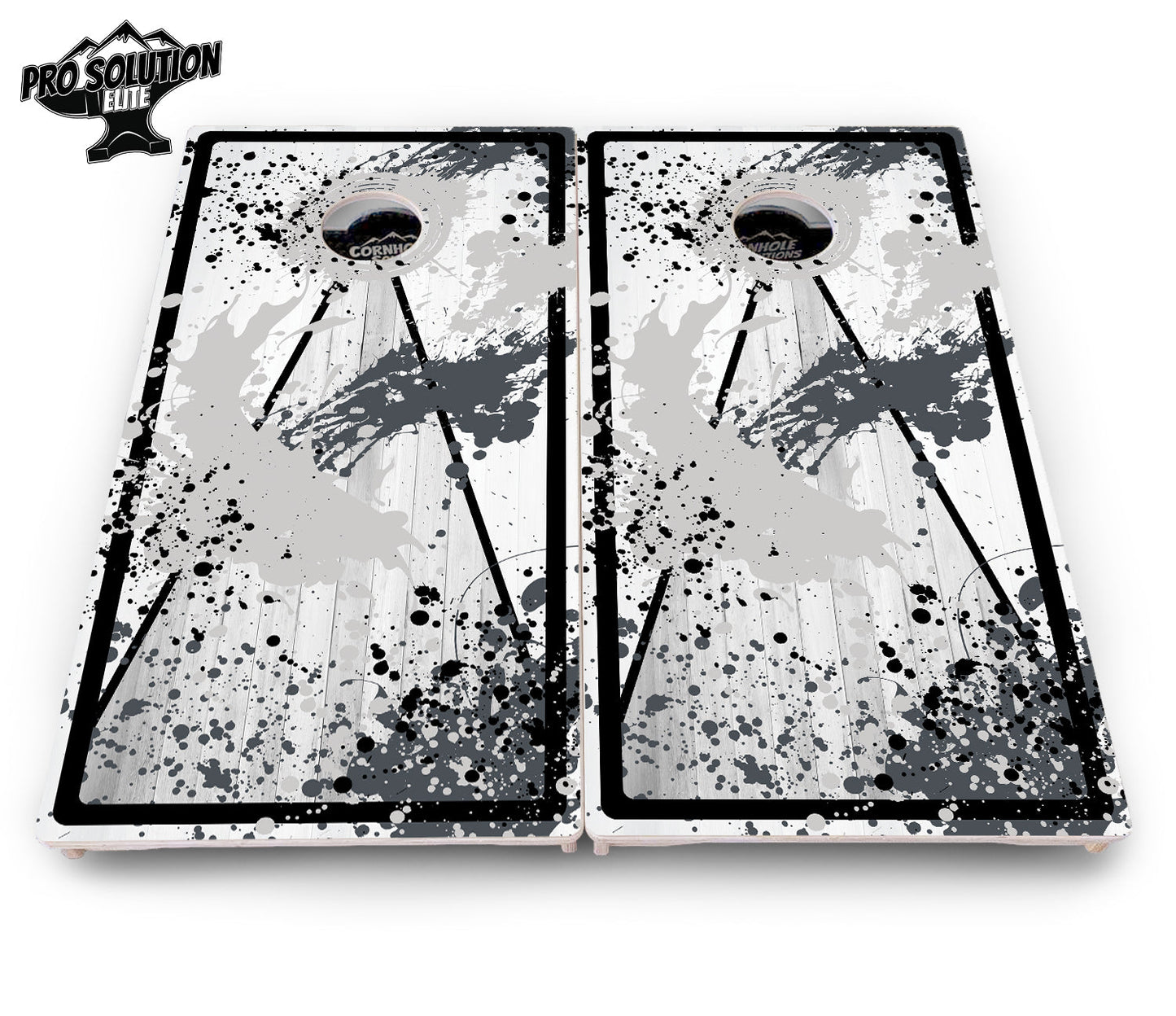 Paint Splatter Cornhole Boards - Pro Solution Elite Series