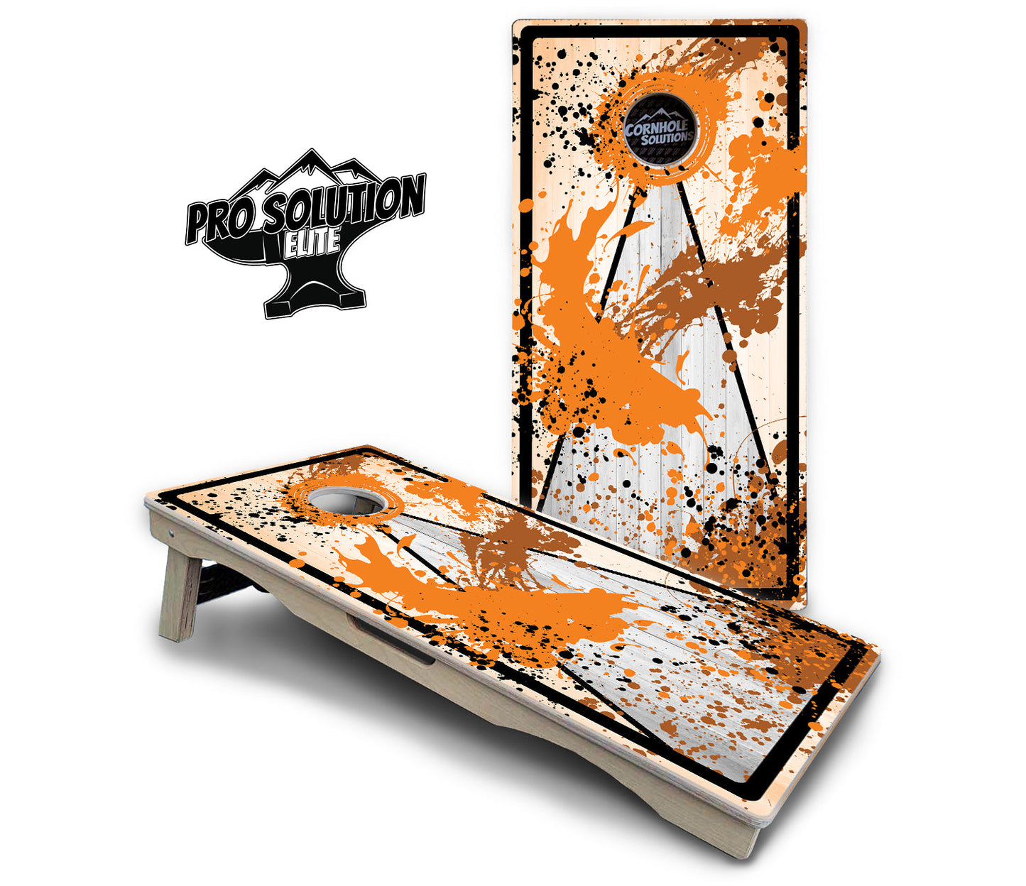 Paint Splatter Cornhole Boards - Pro Solution Elite Series