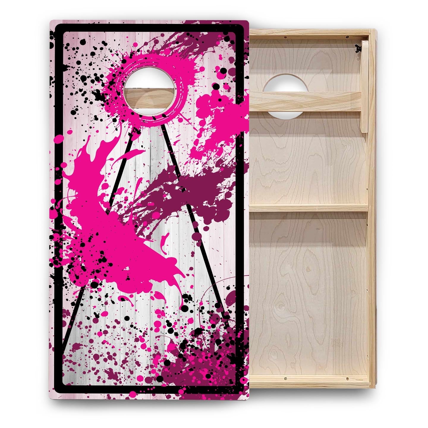 Paint Splatter Cornhole Boards - Backyard Series