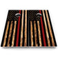 First Responder Burnt Flag Cornhole Boards – Pro Lite or Pro Elite