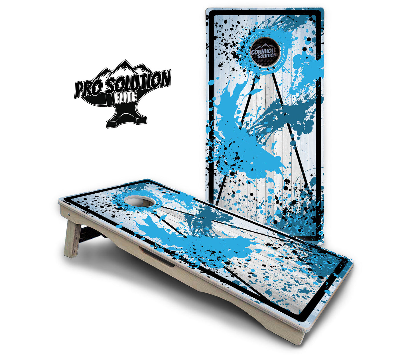 Paint Splatter Cornhole Boards - Pro Solution Elite Series