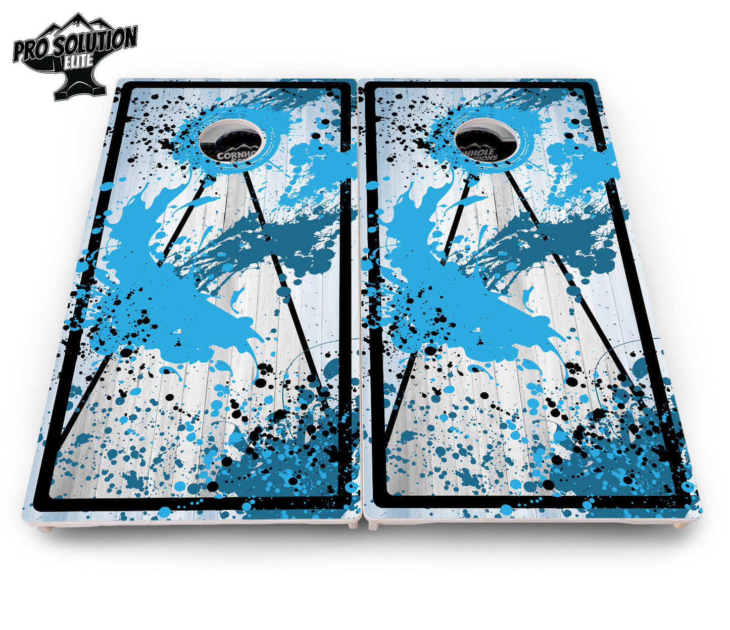 Paint Splatter Cornhole Boards - Pro Solution Elite Series