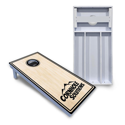 Pinstripe CS Logo Cornhole Boards - All Weather Series