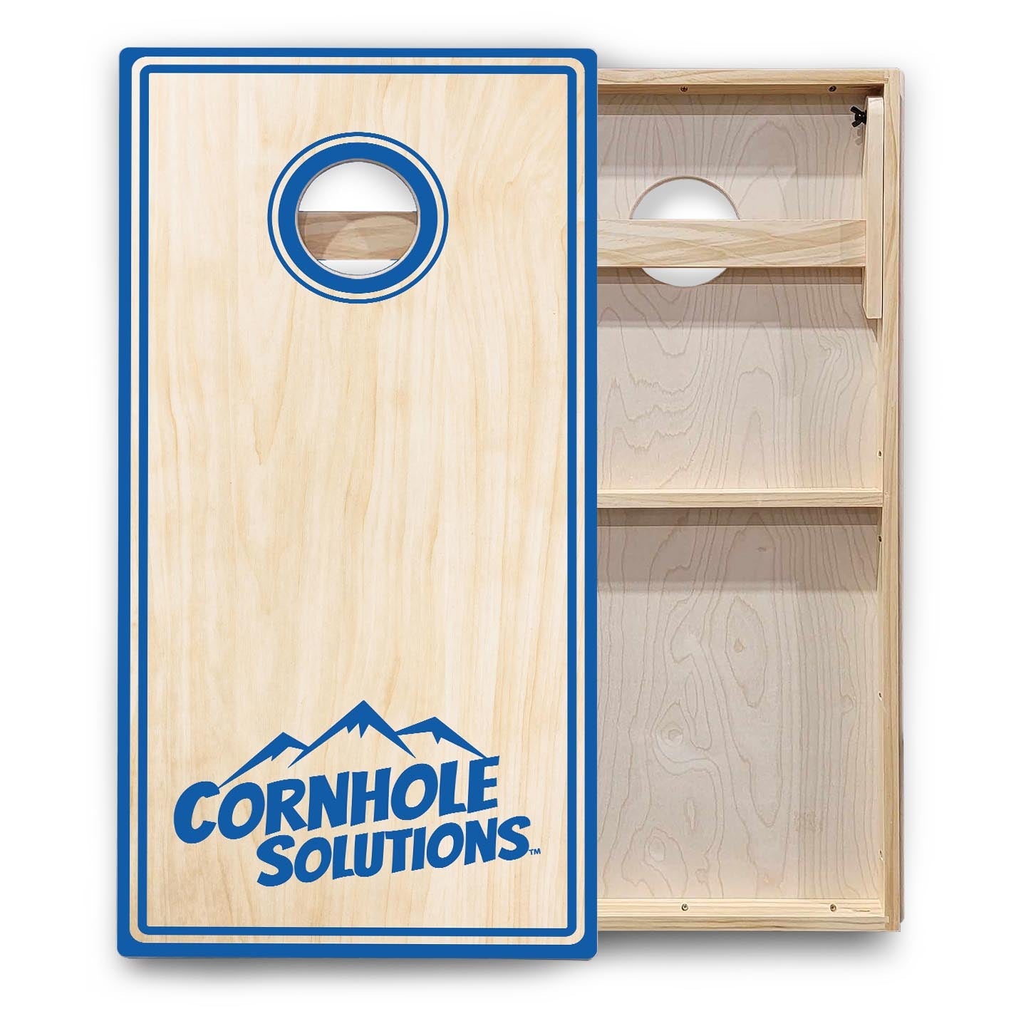 Pinstripe CS Logo Cornhole Boards - Backyard Series