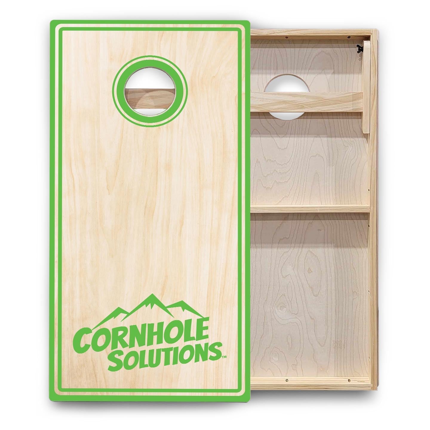 Pinstripe CS Logo Cornhole Boards - Backyard Series