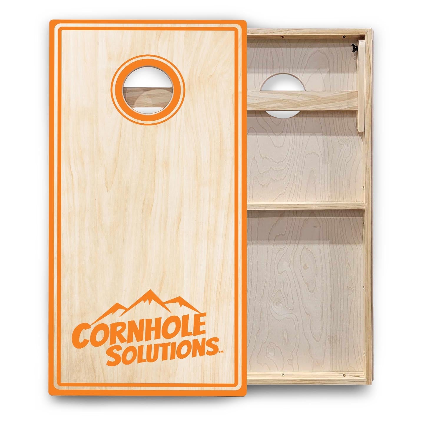 Pinstripe CS Logo Cornhole Boards - Backyard Series