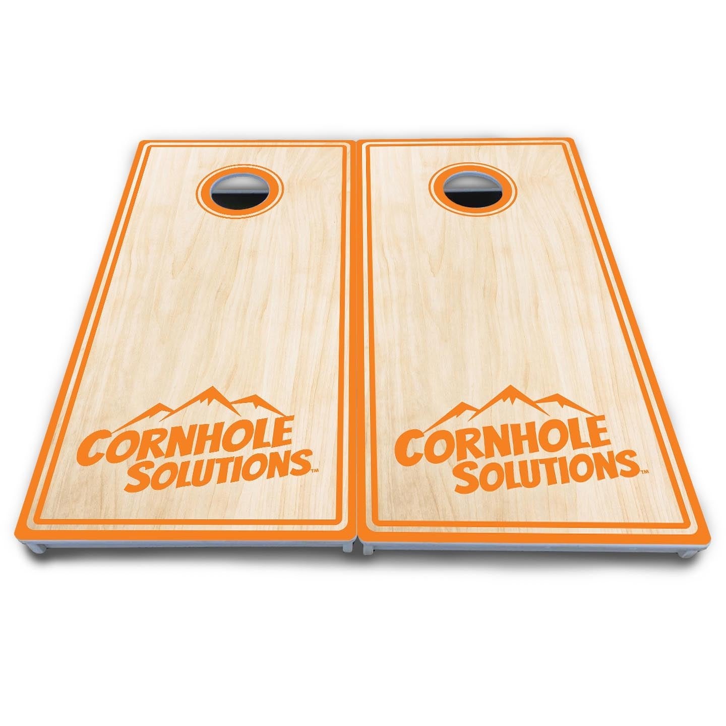 Pinstripe CS Logo Cornhole Boards - All Weather Series