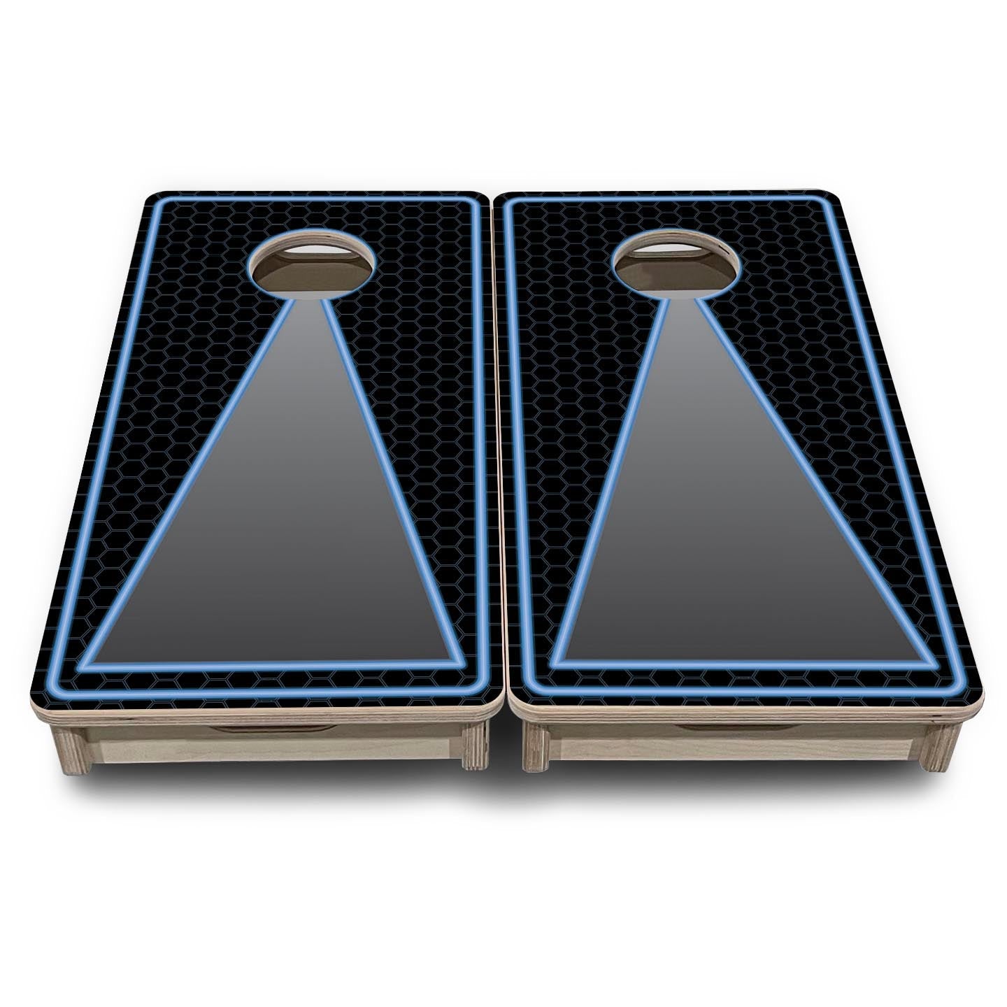 Neon Keyhole - Mini or Vacation Size Cornhole Boards