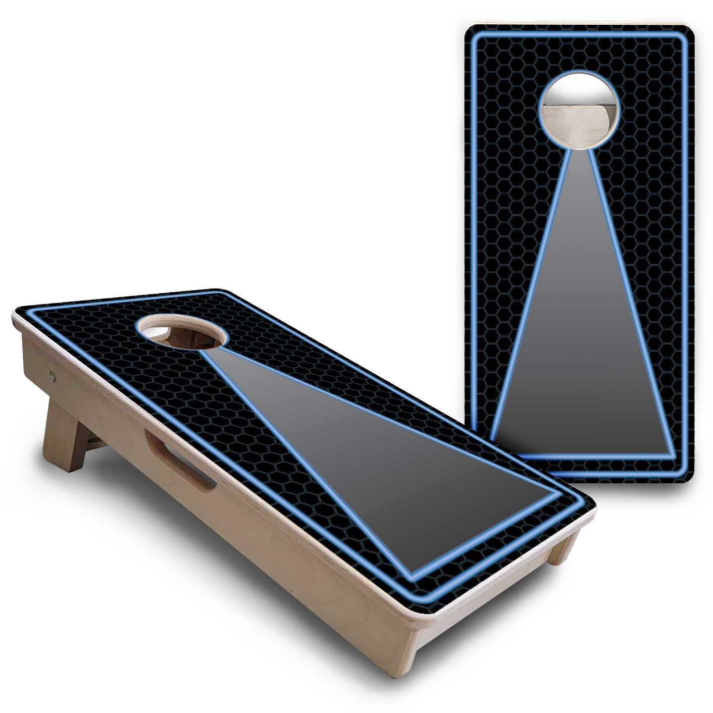 Neon Keyhole - Mini or Vacation Size Cornhole Boards