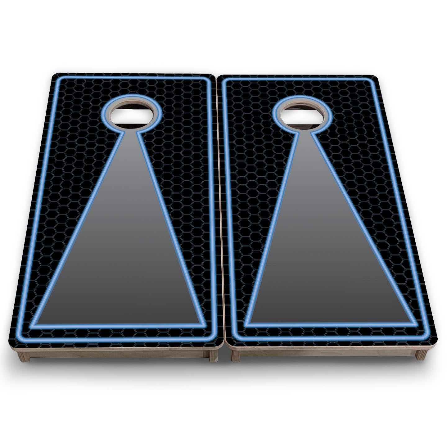 Neon Keyhole - Mini or Vacation Size Cornhole Boards