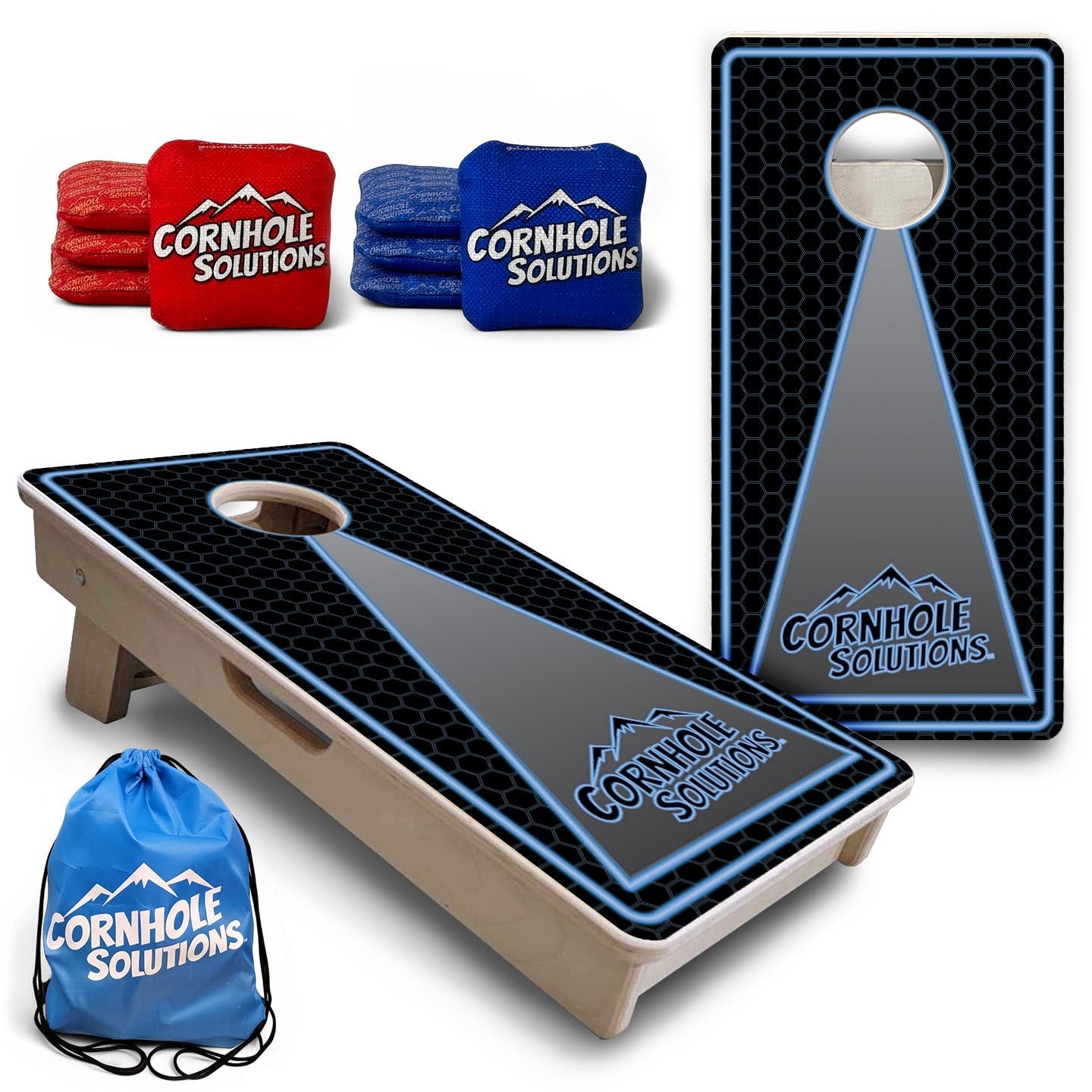 Neon - Mini Cornhole Board Set (12" x 24") with 8 Mini Bags