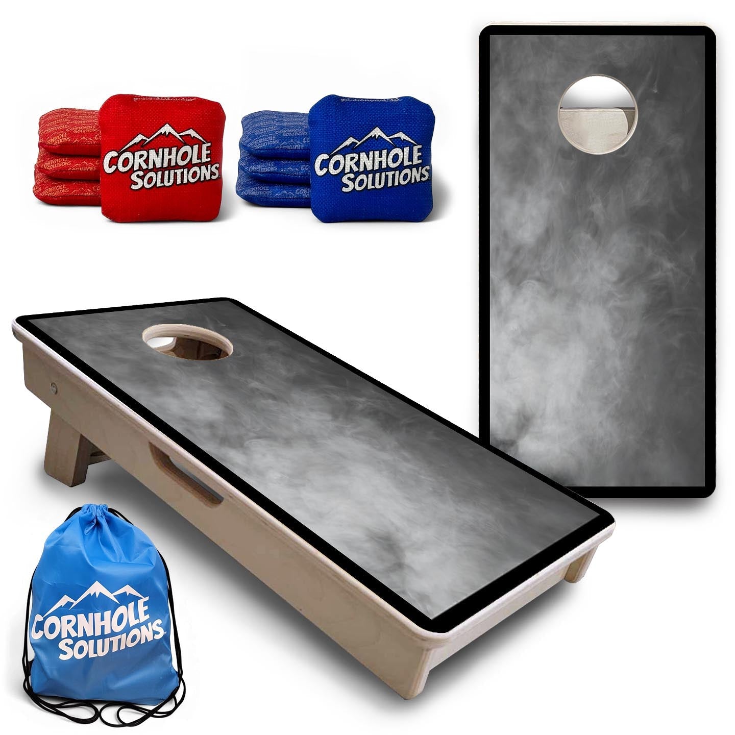 Smoke - Mini Cornhole Board Set (12" x 24") with 8 Mini Bags
