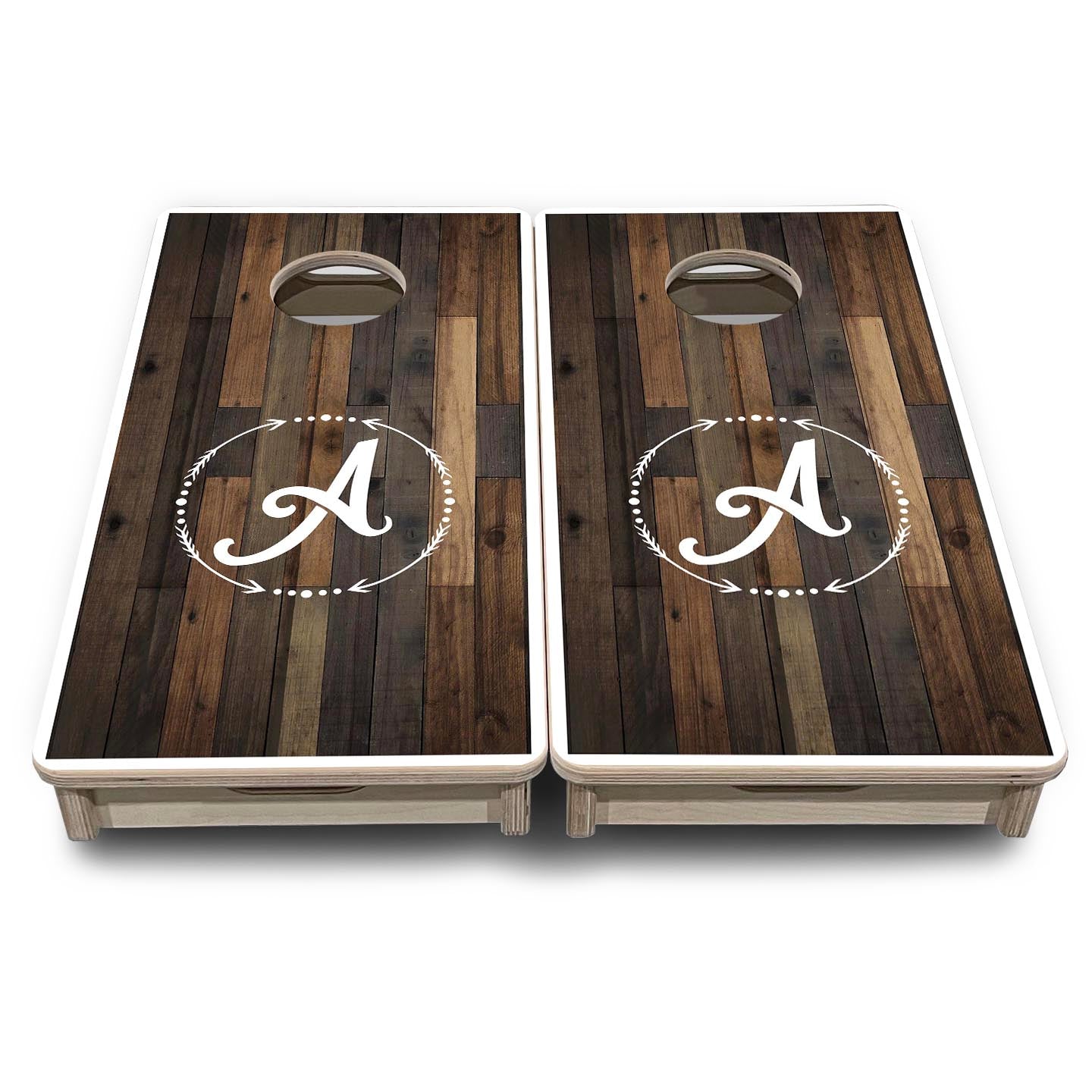 Wood Wreath Letter - Mini or Vacation Size Cornhole Boards