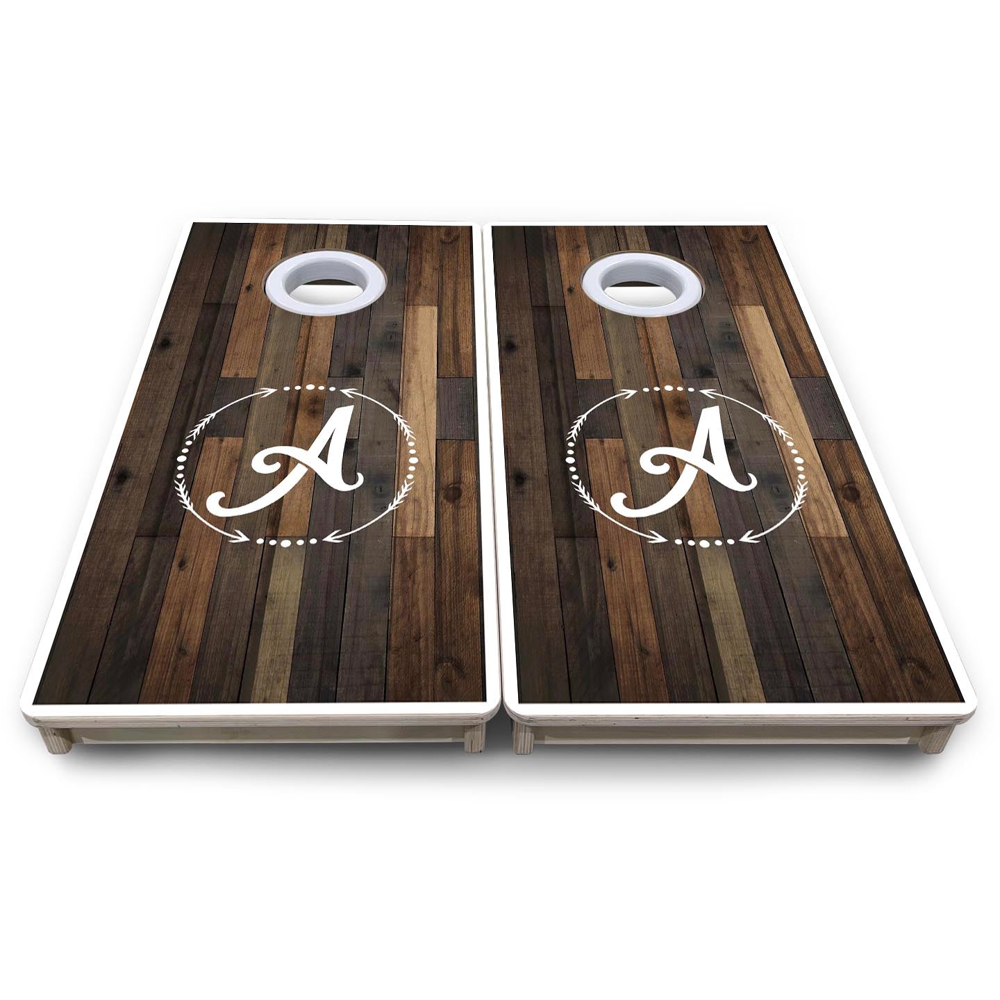 Wood Wreath Letter - Mini or Vacation Size Cornhole Boards