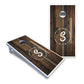 Wood Wreath Letter Cornhole Boards - All Weather Series
