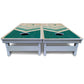 Teal Wedding Arrows Cornhole Boards - All Weather Series